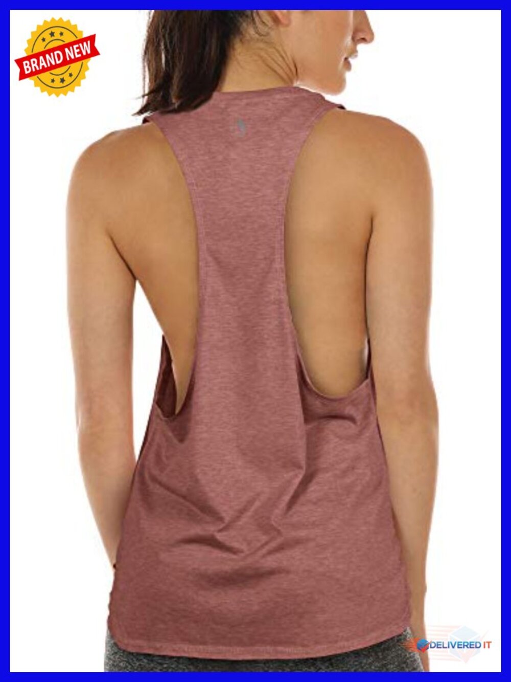Racerback High Neck Workout Athletic Yoga Muscle Tank Top